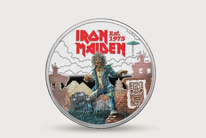 Iron Maiden монета © www.royalmint.com
